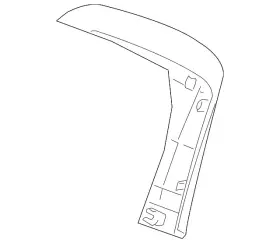 Mr655231 Mitsubishi Genuine Seat Back Panel