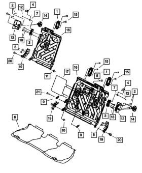 Mopar 05139649aa Genuine Rear Seat Back Frame 5139649aa