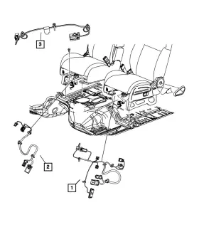 05183382aa Mopar Genuine Seat Wiring 5183382aa