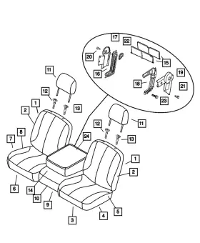 1bq551l5aa Mopar Genuine Armrest Base 1bq551l5aa Mopar Genuine Armrest Base