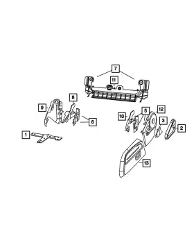 1ju821dvaa Mopar Genuine Seat Shield
