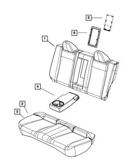 Mopar 1us48hl1aa Genuine Armrest Base