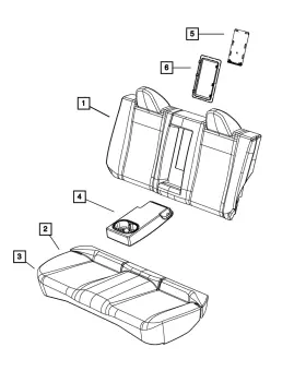 1ut89dx9ab Mopar Genuine Seat Armrest