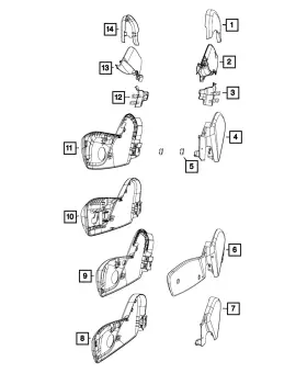 1xw39dx9ab Mopar Genuine Seat Shield Right