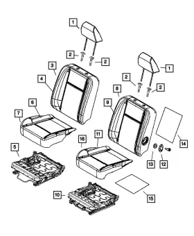 4610096aa Mopar Genuine Front Seat Cushion Pad