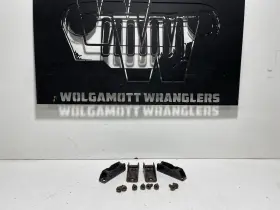 55395011 Mopar Rear Seat Striker Mount Brackets With Bolts Oem 03-06 Jeep Tj Wrangler Cc 8i