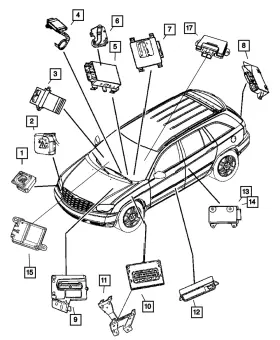 56010159ag Mopar Genuine Heated Seat Control Module