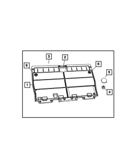 5st51hl5aa Mopar Genuine Load Floor Door Assembly Right