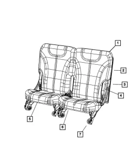 68002377aa Mopar Genuine Seat Cushion Foam