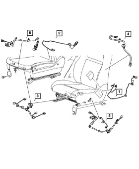 68031375aa Mopar Genuine Power Seat Wiring 68031375aa Mopar Genuine Power Seat Wiring