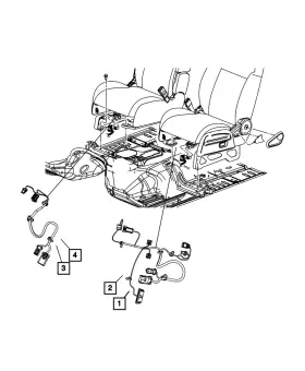 68034137aa Mopar Genuine Power Seat Wiring Export 68034137aa Mopar Genuine Power Seat Wiring Export