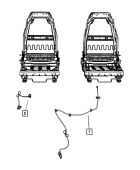 68042291aa Mopar Genuine Seat Wiring 68042291aa Mopar Genuine Seat Wiring
