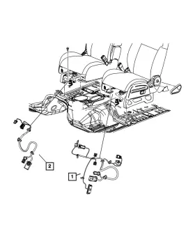 68049193aa Mopar Genuine Power Seat Wiring