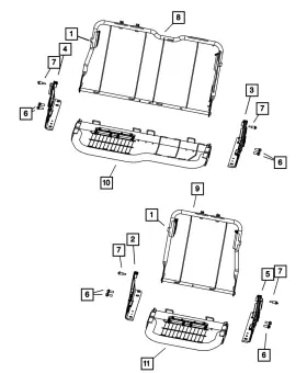 68050628aa Mopar Genuine Seat Latch Right Outboard 68050628aa Mopar Genuine Seat Latch Right Outboard