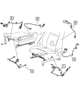 68071164aa Mopar Genuine Power Seat - Wiring