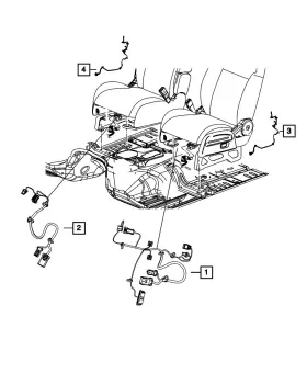 68071262ab Mopar Genuine Seat Wiring