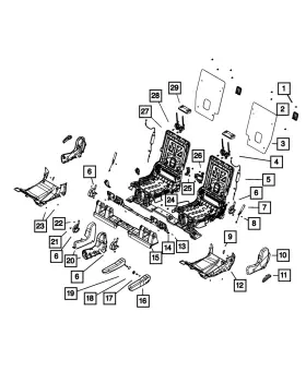 68100726aa Mopar Genuine Pivot Bracket
