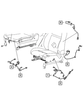 68102186ab Mopar Genuine Seat Wiring