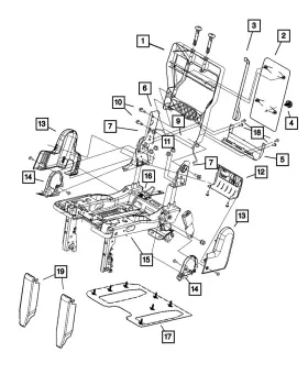 68102194ab Mopar Genuine Torsion Bar Lower