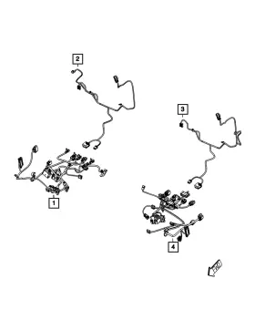 68104728ab Mopar Genuine Power Seat Wiring