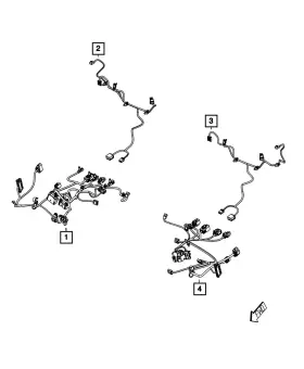 68159091ab Mopar Genuine Power Seat Wiring