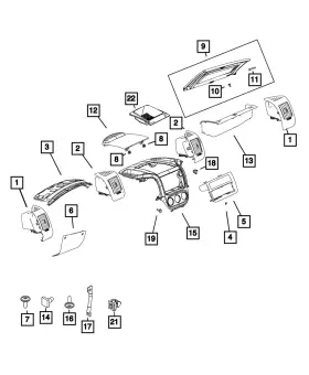 68169345aa Mopar Genuine Storage Bin Lid Latch