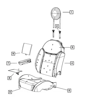 68194579ac Mopar Genuine Front Seat Armrest