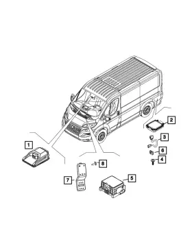 68202408aa Mopar Genuine Attaching Clip