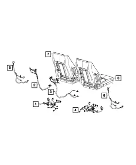 68228839ae Mopar Genuine Seat Cushion Wiring