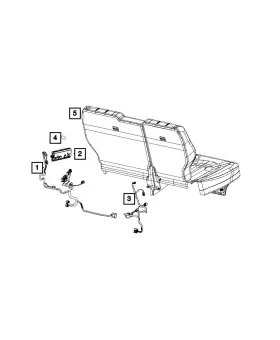 68228867ag Mopar Genuine Seat Wiring Right