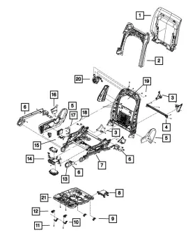 68234706ab Mopar Genuine Power Seat Adjuster Right Export 68234706ab Mopar Genuine Power Seat Adjuster Right Export