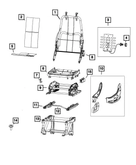 68240429aa Mopar Genuine Seat Riser