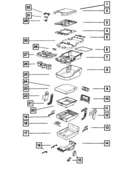 68268047aa Mopar Genuine Front Seat Cushion Frame