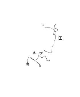 68275684aa Mopar Genuine Heated Seat Wiring Left