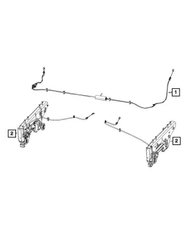 68278024aa Mopar Genuine Rear Seat Latch Right