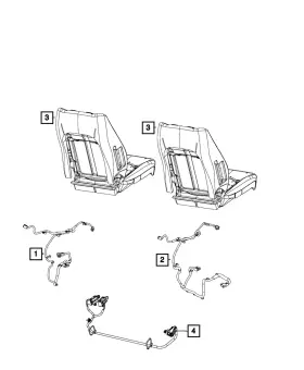 68280369ab Mopar Genuine Seat Connector