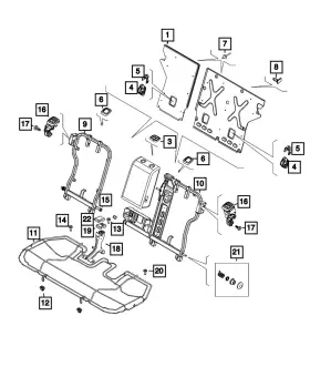 68281846aa Mopar Genuine Seat Bushing