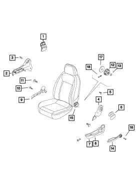 68311934aa Mopar Genuine Seat Shield