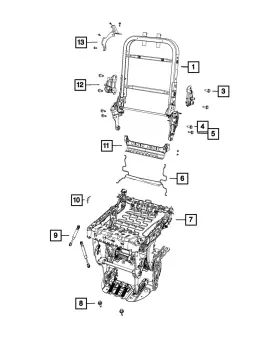 68323586aa Mopar Genuine Seat Prop Rod Right Or Left