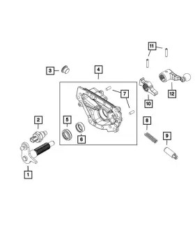 68331264ab Mopar Genuine Detent