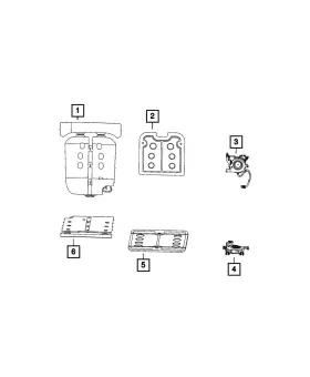 68346551ab Mopar Genuine Heated Seat Element