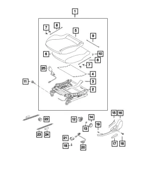 68355600aa Mopar Genuine Seat Cushion Foam