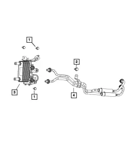 68379505ab Mopar Genuine Transmission Heater
