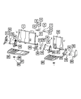 68406227ab Mopar Genuine Rear Shelf Hook