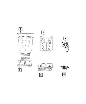 68459036ab Mopar Genuine Heated Seat Element