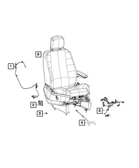 68531687aa Mopar Genuine Jumper Wiring