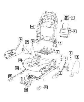 68536540aa Mopar Genuine Power 4 Way Lumbar