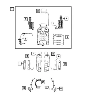 68566080aa Mopar Genuine Cushion Bolster Air Cell