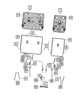 68566792aa Mopar Genuine Seat Bracket 68566792aa Mopar Genuine Seat Bracket