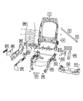 68603014aa Mopar Genuine Front Seat Back Flex-mat